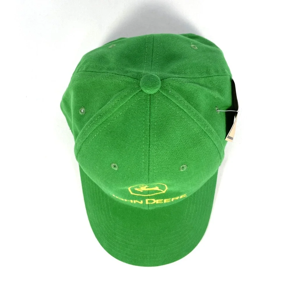 John Deere Green Trucker Hat Snapback Mesh Farm Tractor Cap Adult OS NWT